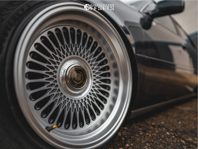 2002 Cadillac DeVille with 18x10.5 Silver SK Forged Kadi Wheels, 225/40R18 Westlake Sa-07 tires, and Air Suspension Airtekk / uas / smc.