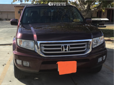 2014 Honda Ridgeline with 18x8 35 Shift Spring and 245/50R18 Pirelli P7