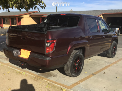 2014 Honda Ridgeline with 18x8 35 Shift Spring and 245/50R18 Pirelli P7