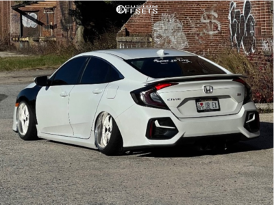 2020 Honda Civic with 18x9 0 Weds Cerberus 2 and 225/35R18 Federal