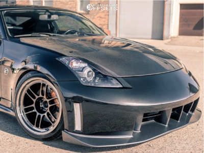 2007 Nissan 350Z with 18x10.5 15 Enkei Rpf1 and 245/40R18