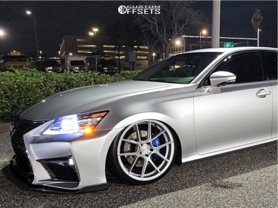 2013 Lexus GS350 with 20x10.5 40 Ferrada F8-FR8 and 225