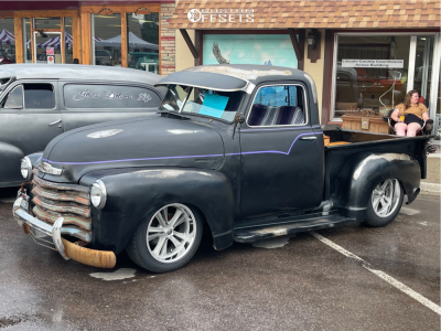 1951 Chevrolet Thriftmaster 3100 - 18x8 1mm / 18x9.5 1mm - Foose Knuckle - Air Suspension - 215/55R18 / 255/55R18