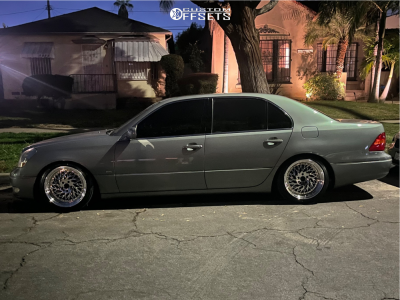 2001 Lexus LS430 with 18x9.5 30 Aodhan Ds03 and 225/45R18 Falken Atr ...