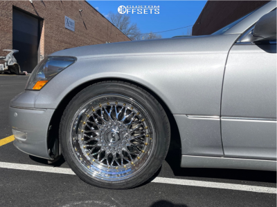 2006 Lexus LS430 with 18x9.5 38 ESM 002r and 225/45R18 Hankook Ventus ...
