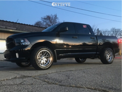 2014 Ram 1500 Express - 20x10 -25mm - Xtreme Force Xf10 - Stock Suspension - 275/55R20