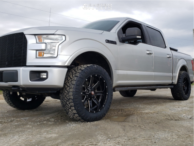 2016 Ford F-150 XLT - 20x10 -19mm - Ballistic Rage - Leveling Kit - 33x12.5