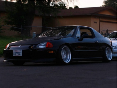 1993 Honda Civic Del Sol with 15x8 25 AVID1 Av18 and 195/45R15