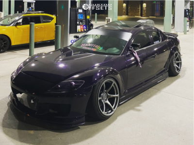 2004 Mazda RX-8 with 18x10.5 12 Kansei Tandem and 215/40R18