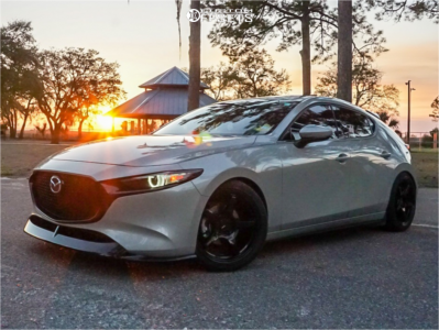 2022 Mazda 3 with 18x8.5 38 Enkei Ts-5 and 235/40R18 Vercelli