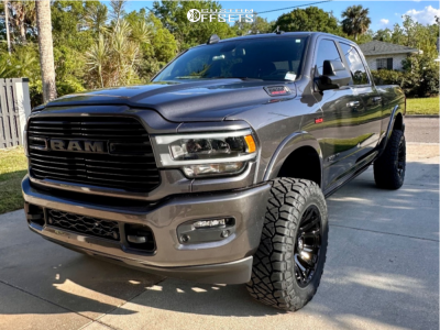 2020 Ram 2500 - 20x10 -18mm - Fuel Blitz - Leveling Kit - 35" x 12.5"