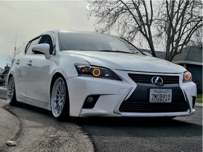 2015 Lexus CT200h with 18x9.5 40 Enkei Nt03m and 215/35R18