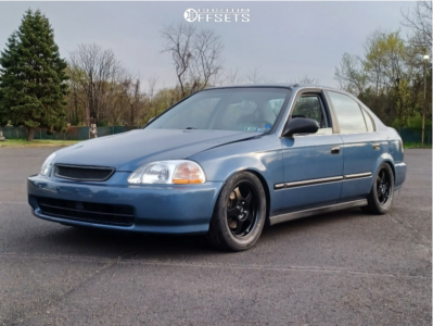 1996 Honda Civic with 15x6.5 35 AVID1 Av8 and 195/55R15 Toyo Tires