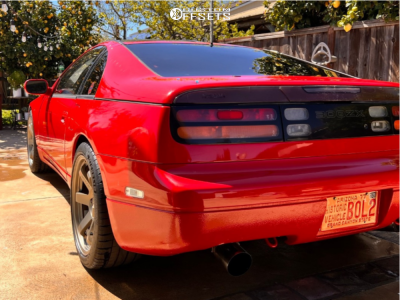 1990 Nissan 300ZX with 18x8.5 35 AVID1 Av6 and 245/40R18 Michelin