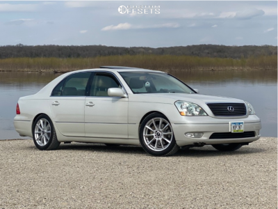 2002 Lexus LS430 Base - 18x8 38mm - NS Ns1805 - Coilovers - 245/45R18