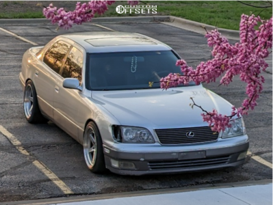 1998 Lexus LS400 with 18x9.5 22 Aodhan Ds05 and 225/55R18 Lionhart