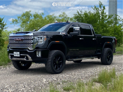 2020 GMC Sierra 2500 HD Denali - 22x10 -25mm - Hostile Rage - Suspension Lift 2.5" - 35x12.5