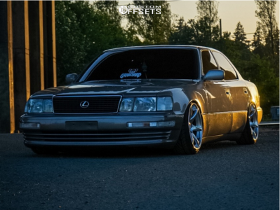1994 Lexus LS400 with 18x9 12 Kansei Tandem and 215/35R18 Nitto