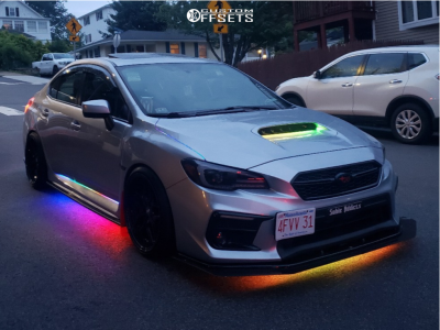2019 Subaru WRX with 19x9.5 22 ESR CS15 and 235/35R19 Continental ...