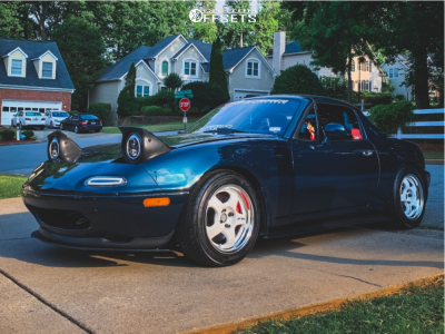 1994 Mazda Miata with 15x8 35 Work Meister S1 2p and 205/50R15
