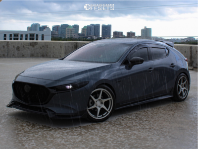 2022 Mazda 3 - 18x8.5 35mm - Anovia Titan - Lowering Springs - 235/40R18