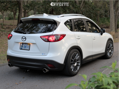2016 Mazda CX-5 with 19x8.5 35 Rotiform Ozr and 225/55R19 Falken