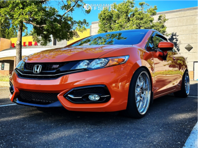 2015 Honda Civic Si - 19x8.5 35mm / 19x9.5 38mm - Rennen Csl-2 - Coilovers - 225/35R19 / 255/35R19