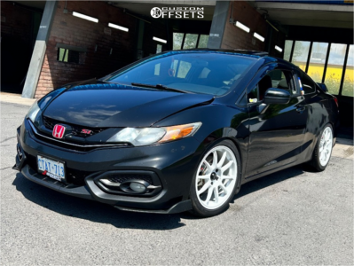 2015 Honda Civic Si - 18x8 35mm - Fast Wheels FC08 - Lowering Springs - 225/45R18