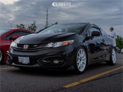 2015 Honda Civic Si - 18x8 35mm - Fast Wheels Dime - Lowering Springs - 225/45R18
