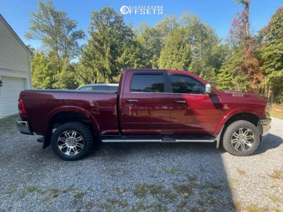 2021 Ram 2500 with 20x9 18 Vision Warrior and 33/12.5R20 Nitto Trail ...
