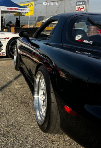 1995 Mazda RX-7 with 18x9.5 22 ESR Cs3 and 225/40R18 Yokohama Advan ...