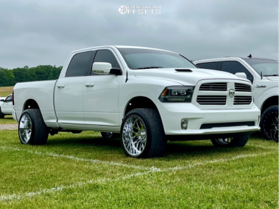 2014 Ram 1500 Sport - 22x12 -51mm - Xtreme Force Xf10 - Leveling Kit - 305/40R22