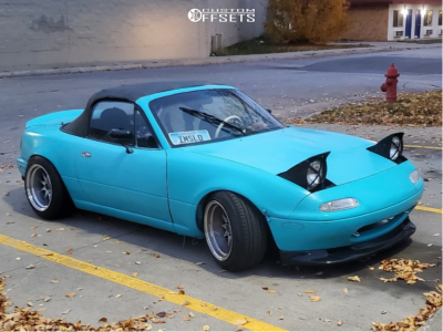 1990 Mazda Miata with 15x9 0 JNC Jnc003 and 205/55R15 Zeetex