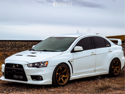 2010 Mitsubishi Lancer with 18x10.5 22 Gram Lights 57DR and 275