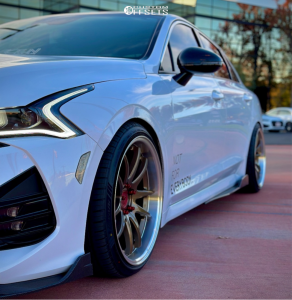 2024 Kia K5 with 19x9.5 30 Aodhan DS02 and 235/35R19 Lexani LX-Twenty