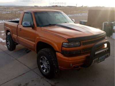 1999 Chevrolet Silverado 1500 LS - 16x8.5 0mm - Vision Warrior - Leveling Kit - 285/85R16