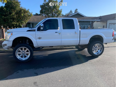 2013 Ford F-250 Super Duty with 24x12 -40 American Force Hero Ss