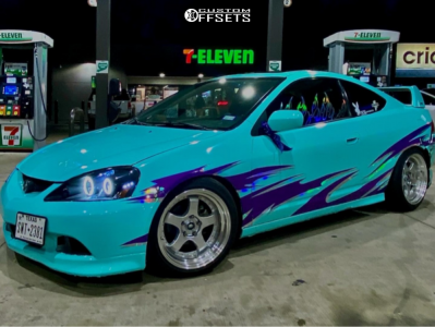 2005 Acura RSX with 17x9 20 MST Mt07 and 205/45R17 Vercelli Strada
