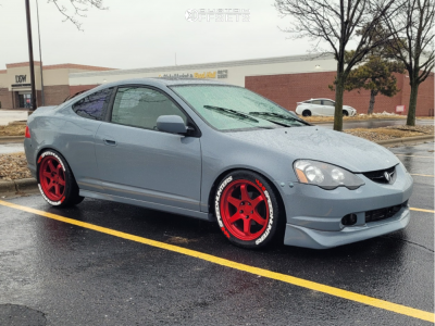 2003 Acura RSX with 17x8 35 9SiX9 Six-1 and 235/45R17 Nitto Motivo