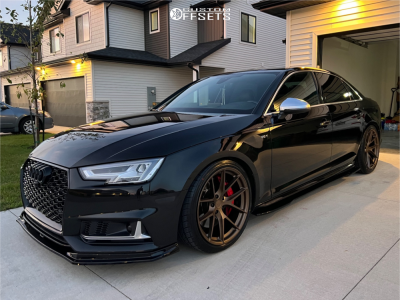 2018 Audi S4 Prestige - 19x9.5 35mm - Aodhan Aff7 - Lowering Springs - 255/35R19