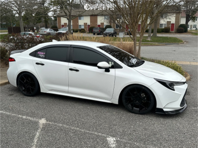2021 Toyota Corolla LE - 18x8.5 35mm - Rotiform Kps - Coilovers - 225/40R18