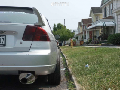 2001 Honda Civic with 16x8 15 MST Mt11 and 205/40R16 Toyo Tires Proxes ...