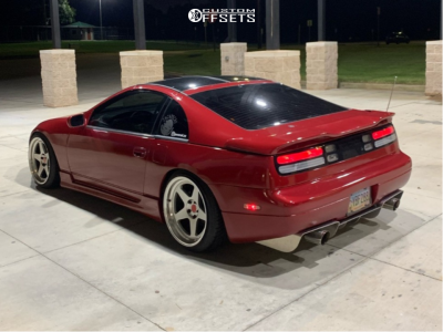 1993 Nissan 300ZX with 18x9.5 22 Kansei Knp and 225/40R18