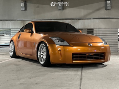 2005 Nissan 350Z with 18x9.5 22 Aodhan Ds02 and 235/40R18