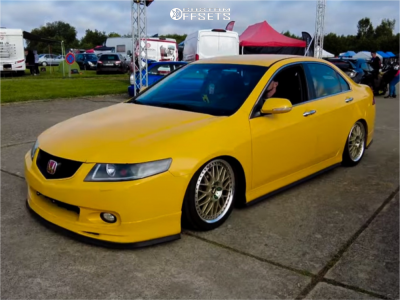 2003 Honda Accord with 18x7.5 45 Work Vs-xx and 225/45R18 Yokohama