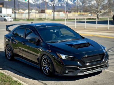 2022 Subaru WRX with 18x9.5 35 Vors Tr4 and 245/40R18 Nitto Neo