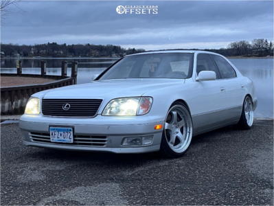 1999 Lexus LS400 with 19x9.5 22 Aodhan Ah03 and 235/35R19 Westlake