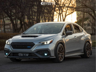 2022 Subaru WRX with 18x9.5 38 Enkei Triumph and 255/40R18