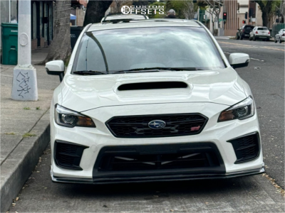 2021 Subaru WRX STI with 18x9.5 40 Work VS-XX and 255/35R18