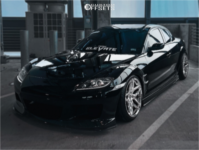 2004 Mazda RX-8 with 18x9.5 38 Heritage Ebisu Monoc and 225/45R18